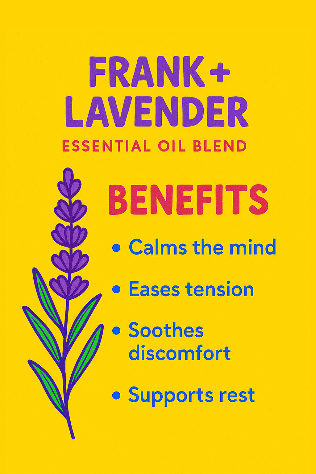 Frank + Lavender (Pure Essential Oil Blend) - Delune