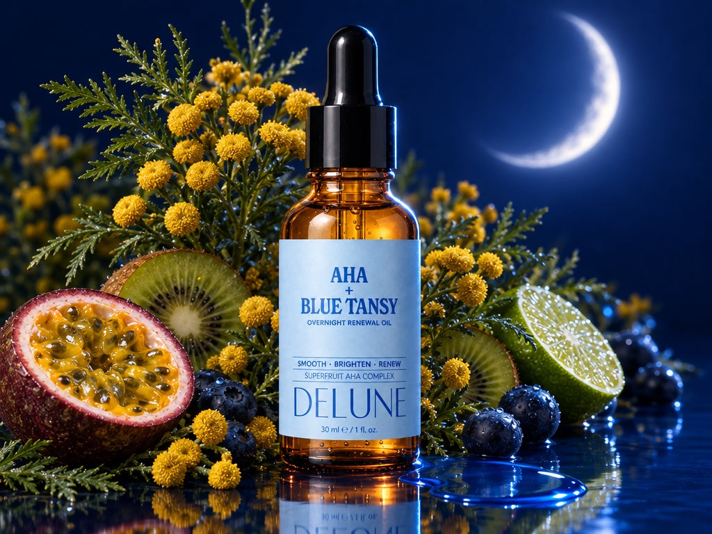 AHA + Blue Tansy Overnight Renewal Oil