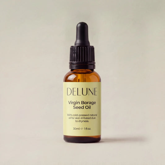 Delune Virgin Borage Seed Oil 30ml dropper bottle